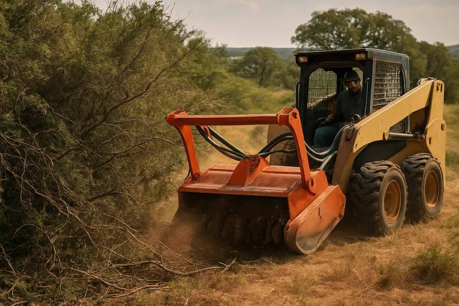Heavy Brush Removal in Hye Texas