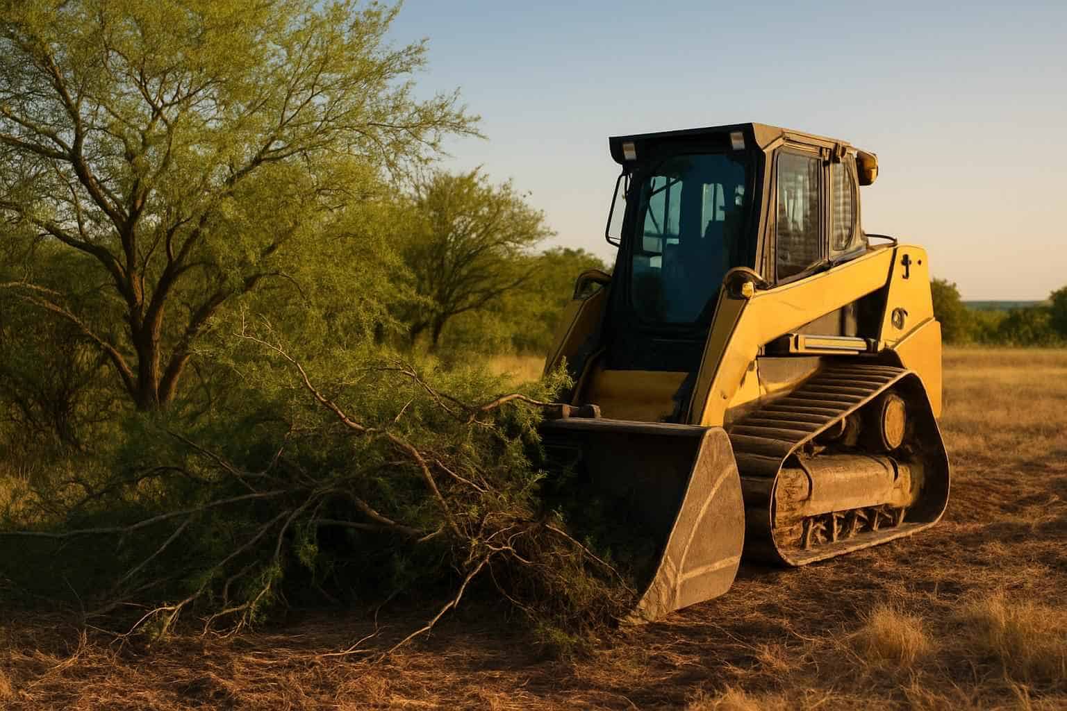 Mesquite Brush Clearing in Hye Texas