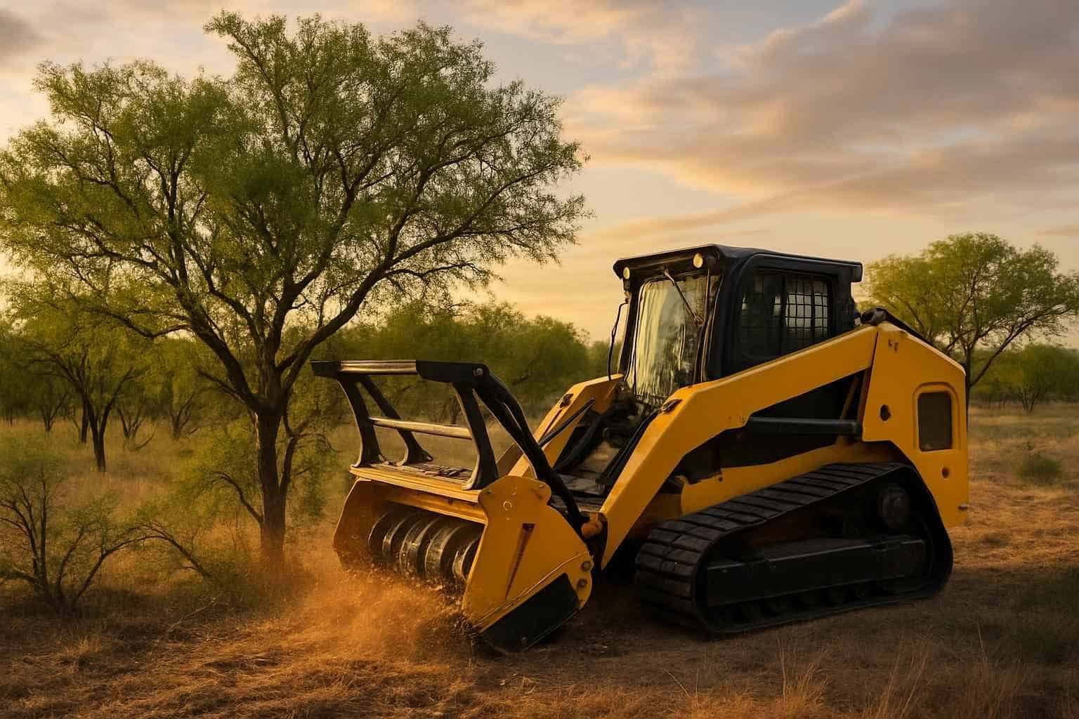Mesquite Brush Clearing in Luckenbach Texas