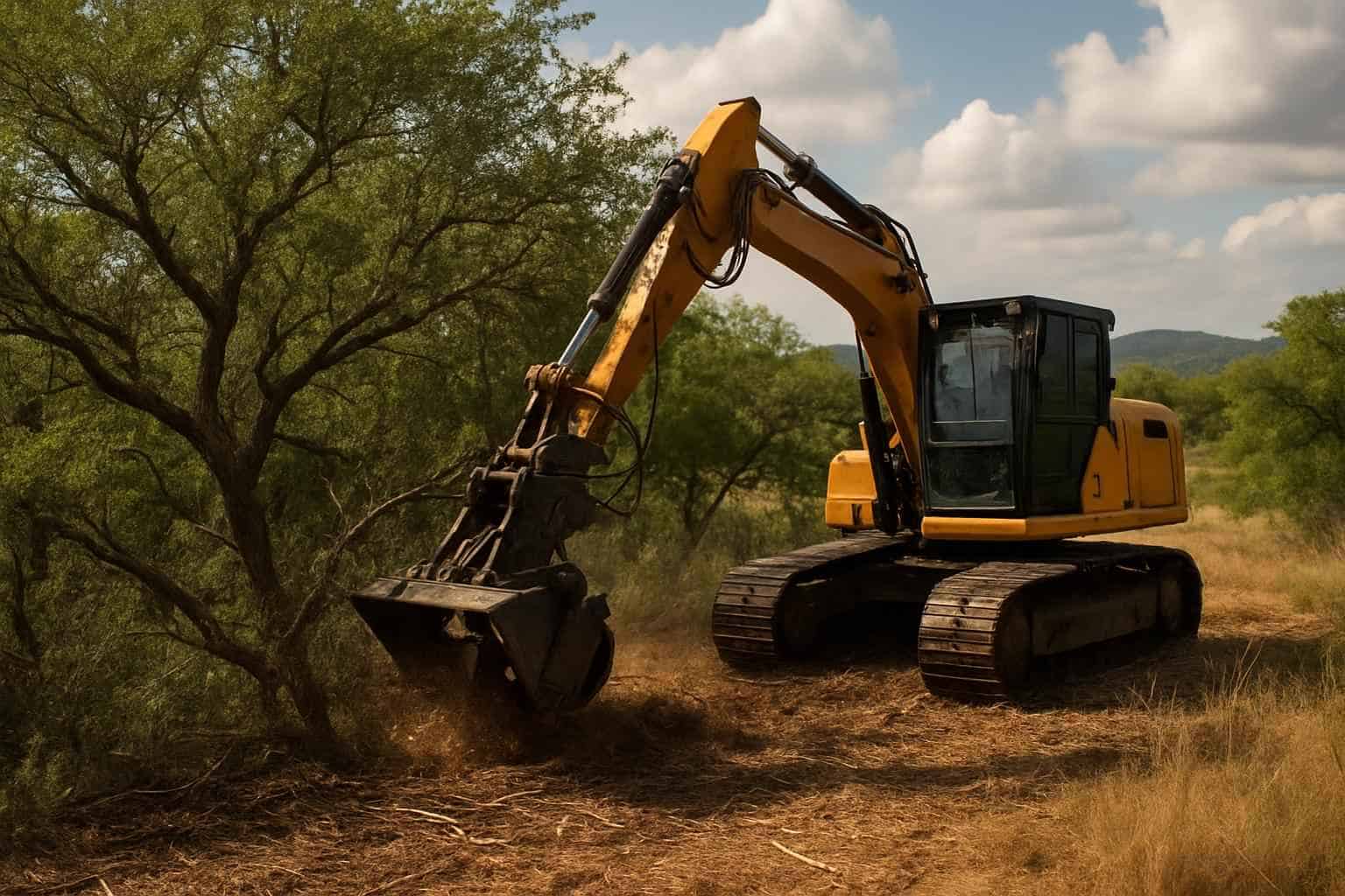 Mesquite Brush Clearing in Willow City Texas