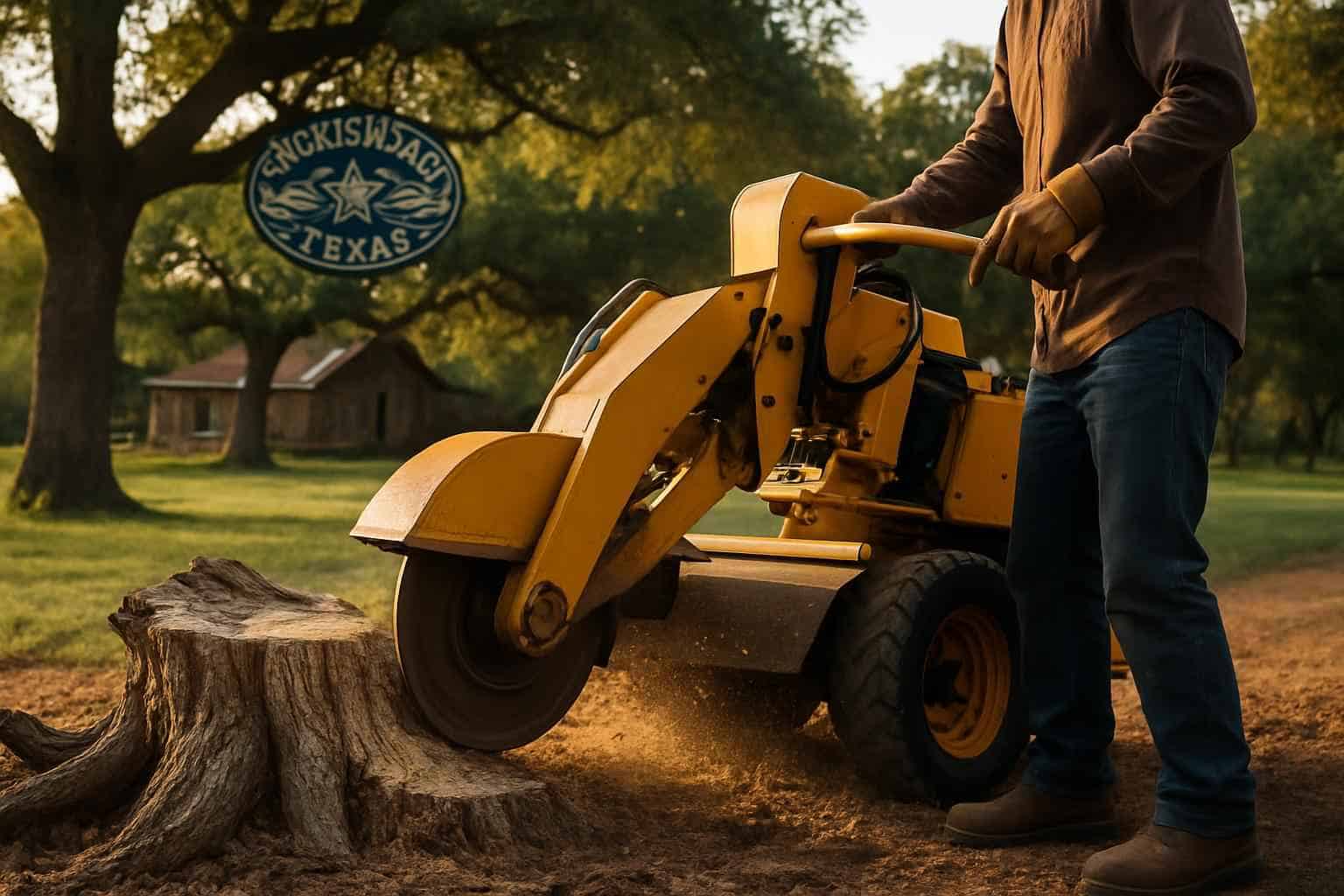 Mesquite Stump Removal in Luckenbach Texas