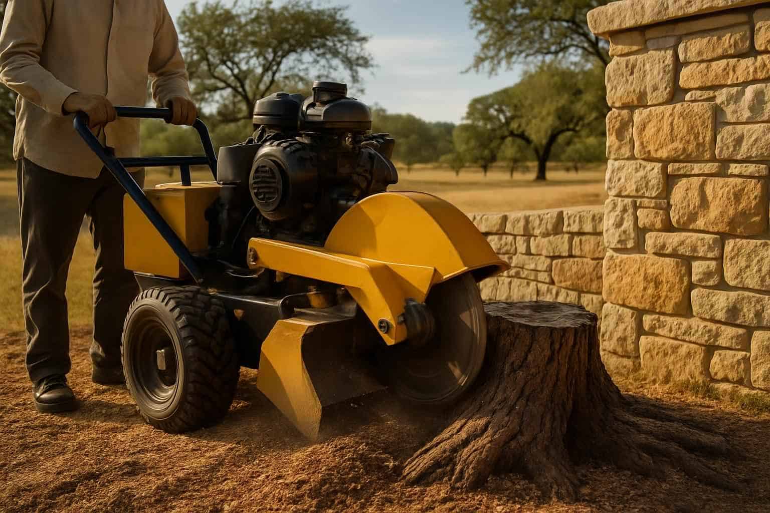 Mesquite Stump Removal in Stonewall Texas