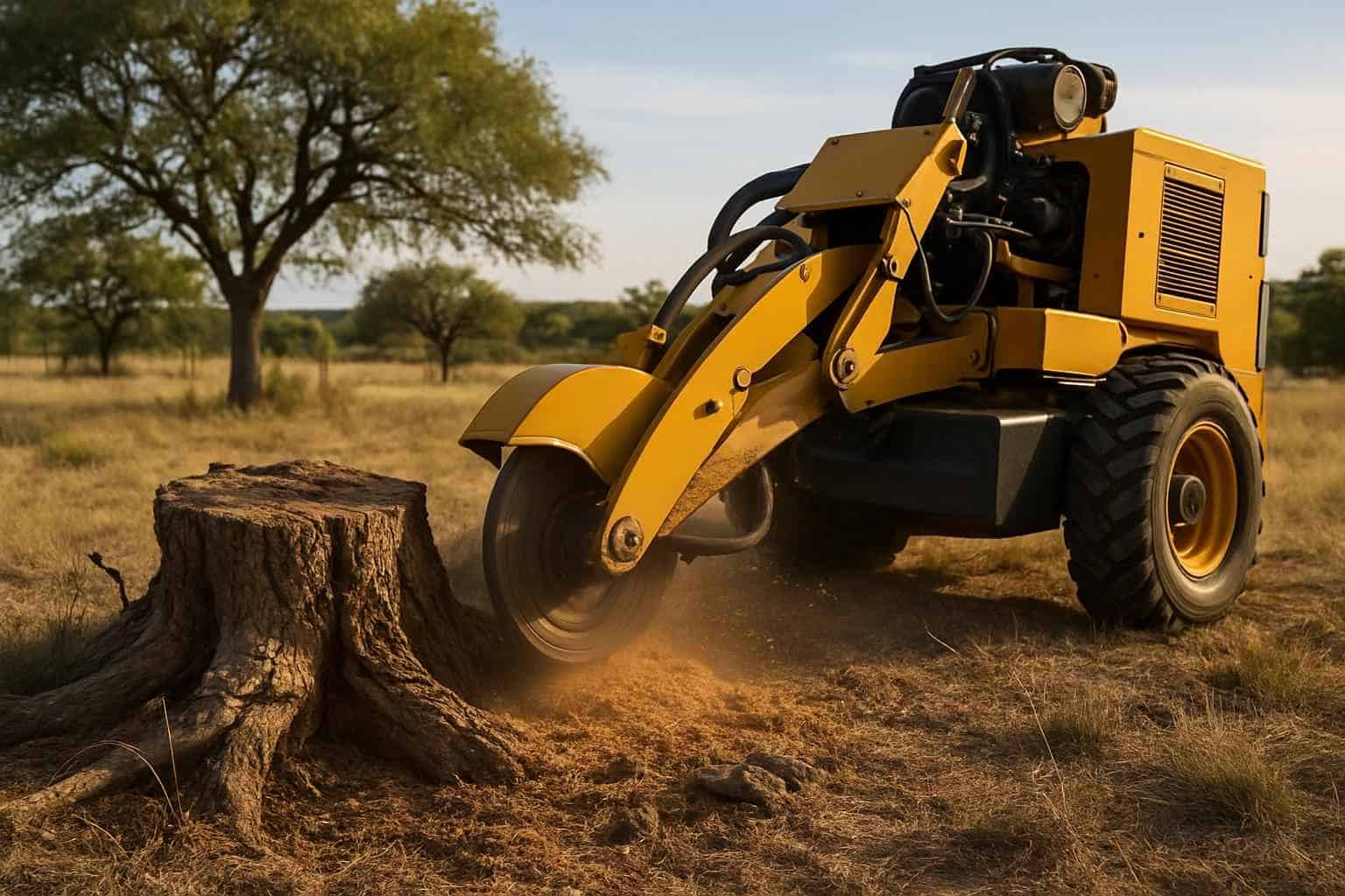Mesquite Stump Removal in Willow City Texas