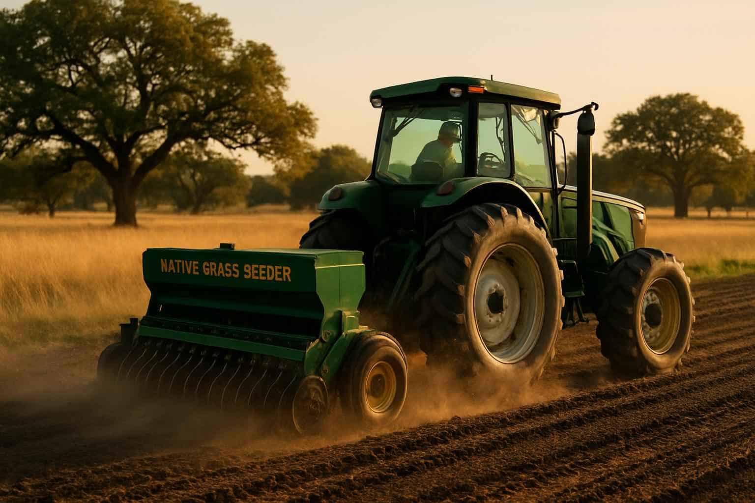 Native Grass Seeding in Stonewall Texas