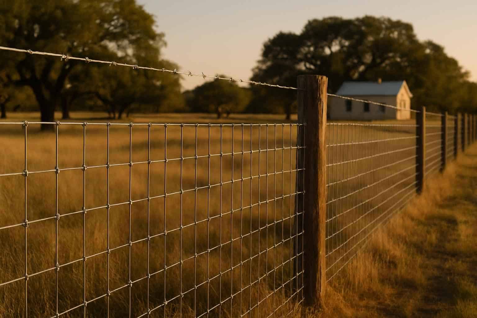 Net Wire and Field Fence in Hye Texas