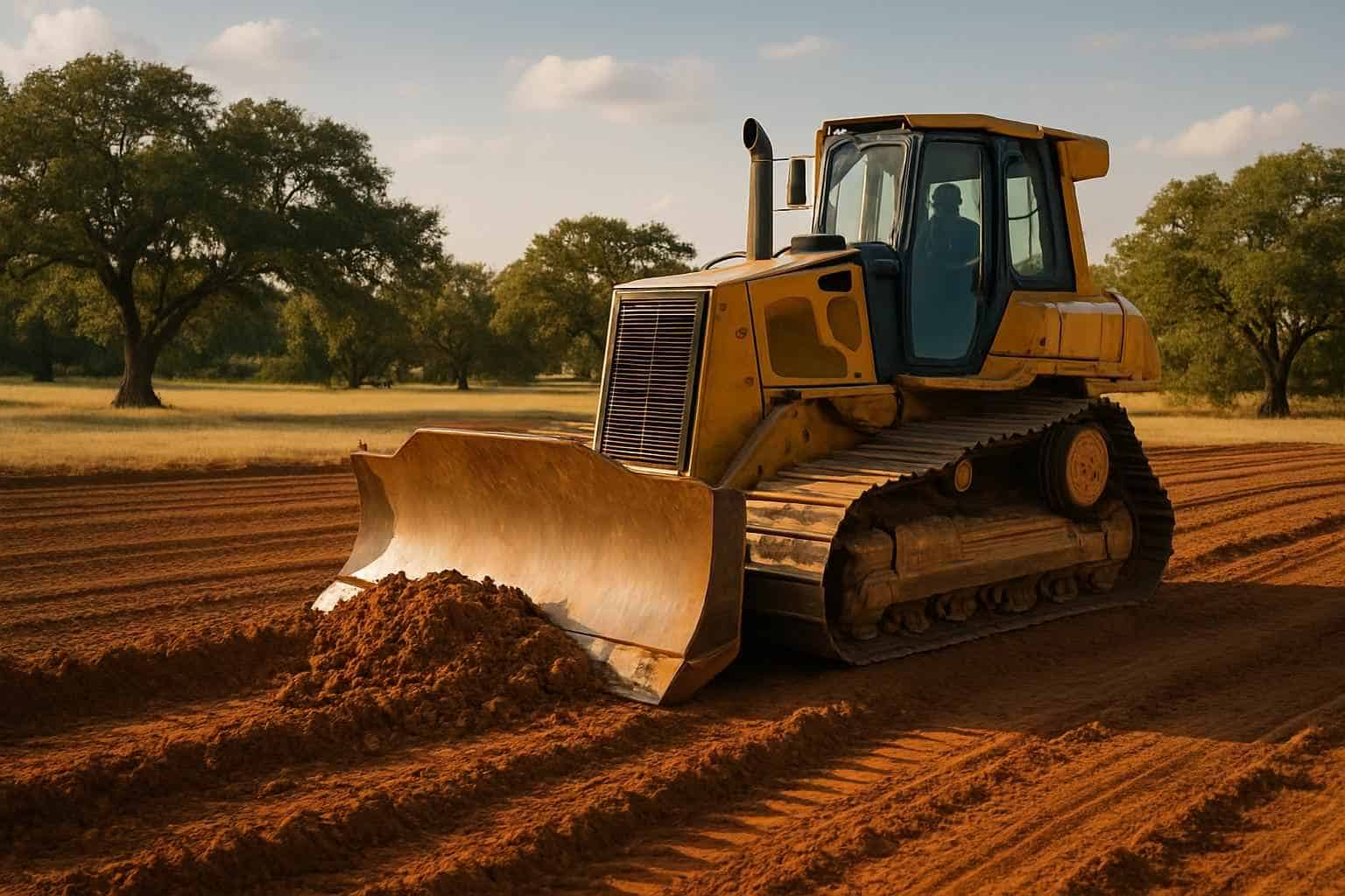 New Construction Lot Prep in Hye Texas