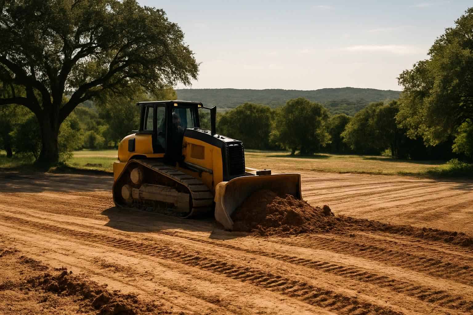 New Construction Lot Prep in Luckenbach Texas