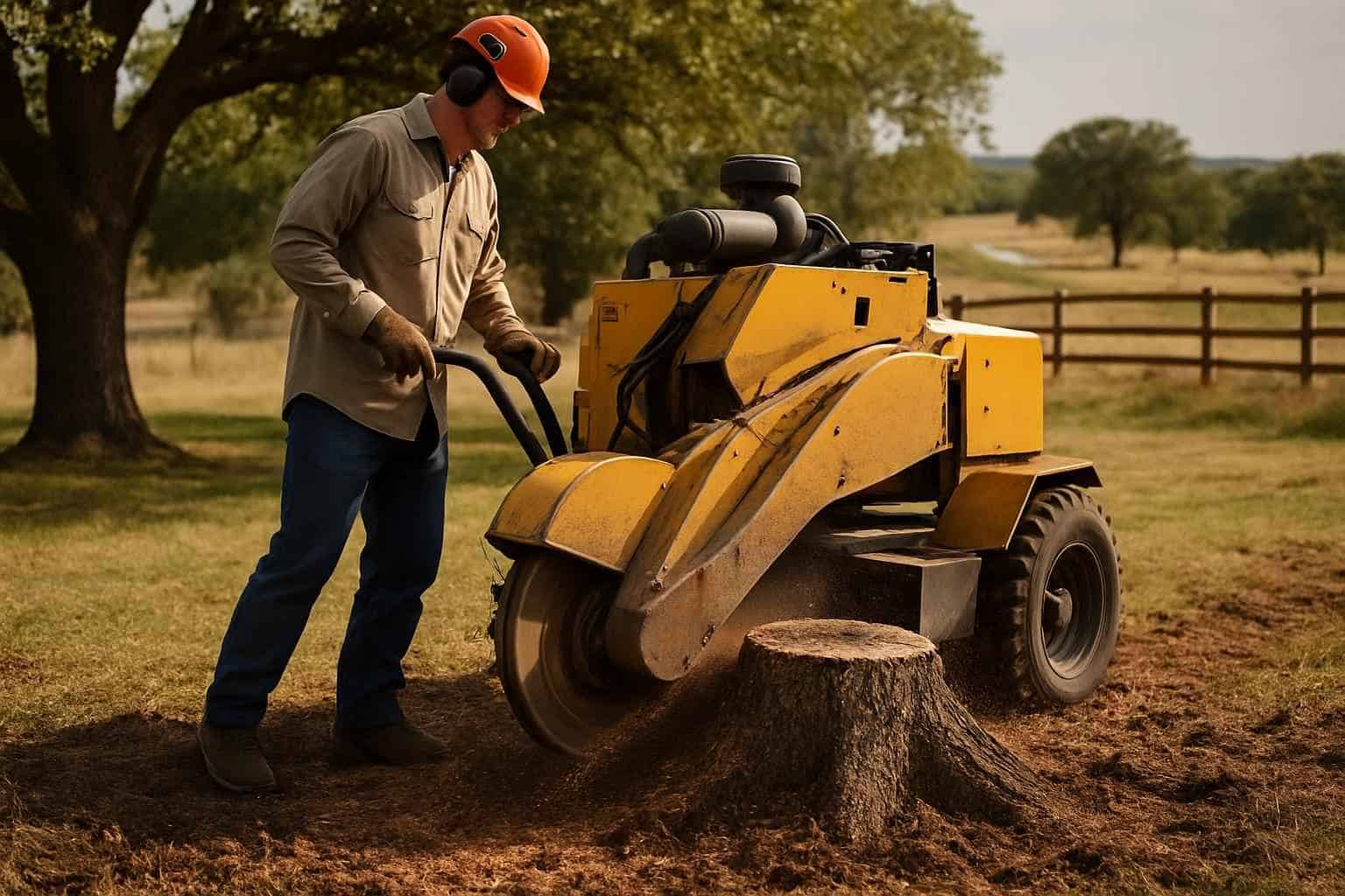 Oak Stump Removal in Willow City Texas