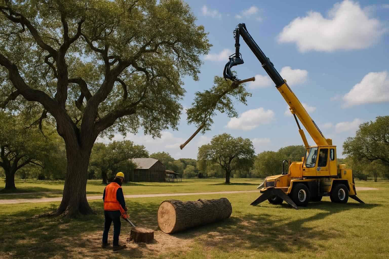 Oak Tree Removal in Luckenbach Texas