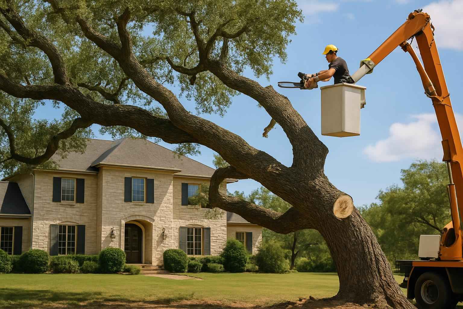 Oak Tree Removal in Stonewall Texas