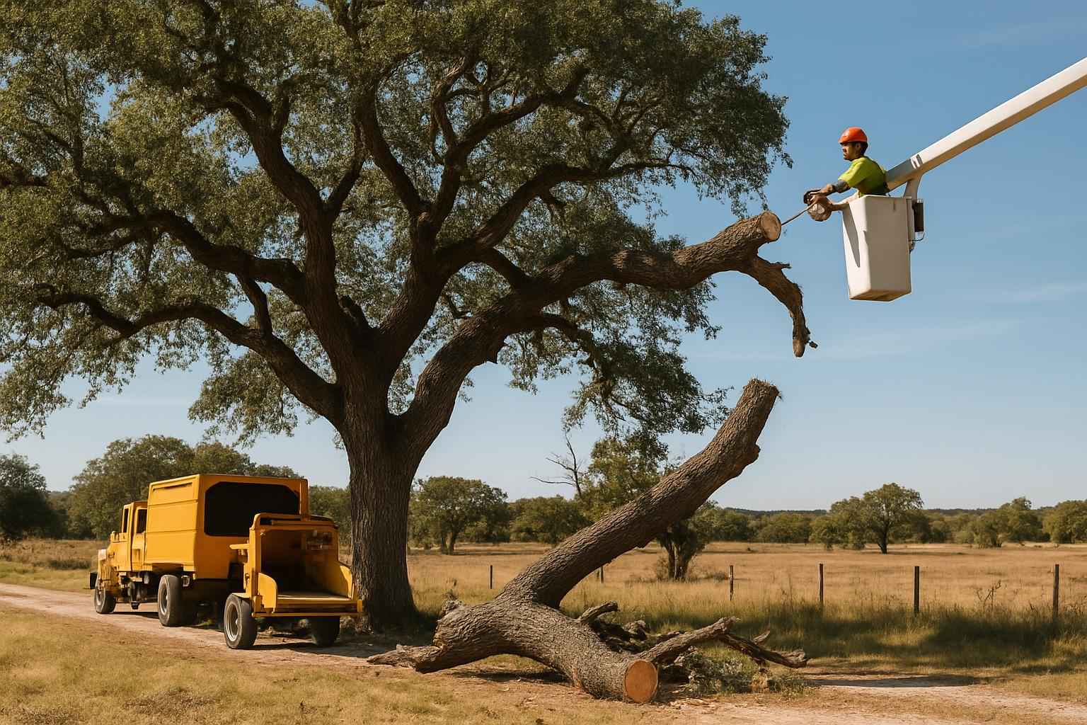 Oak Tree Removal in Willow City Texas