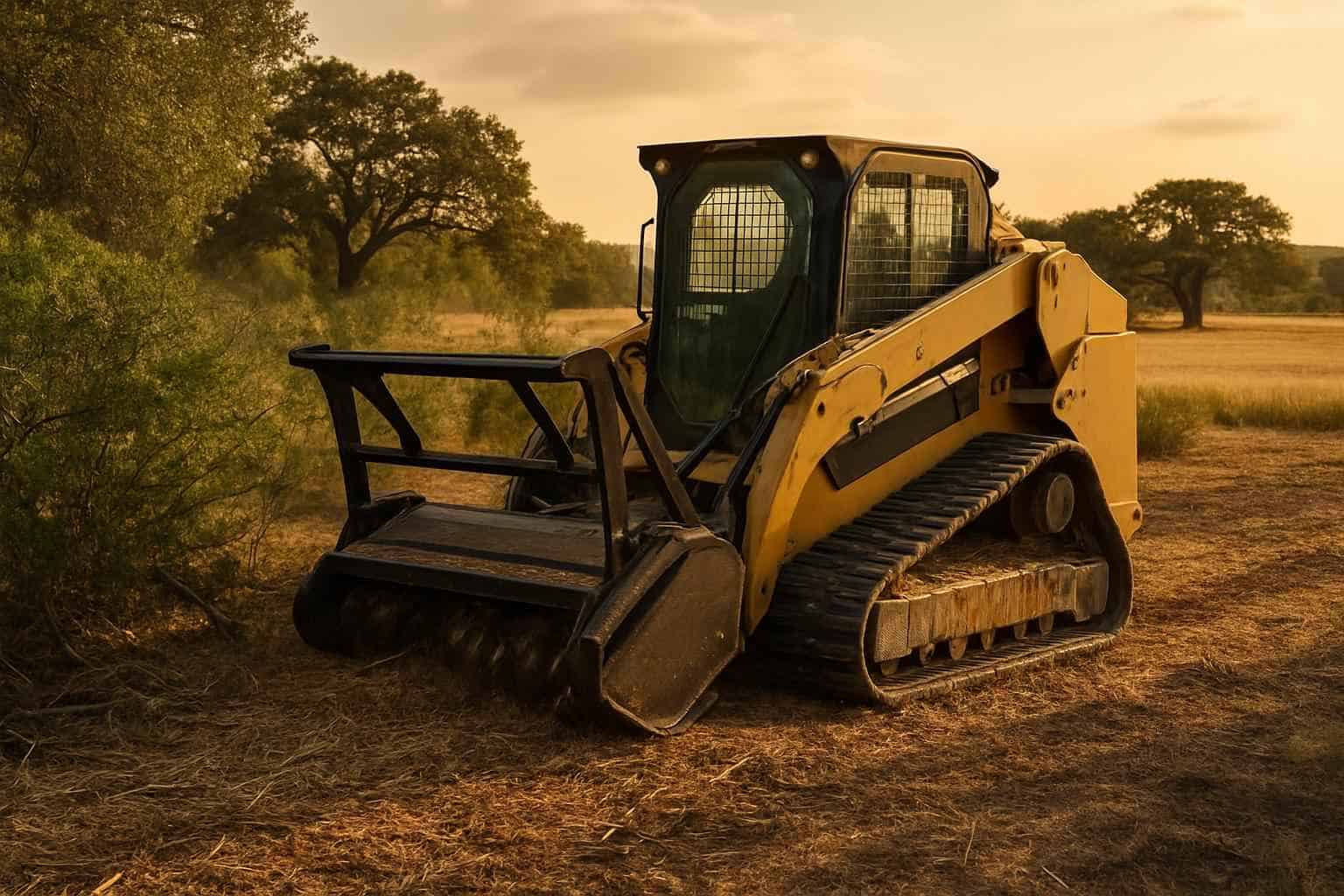 One Pass Mulching in Hye Texas