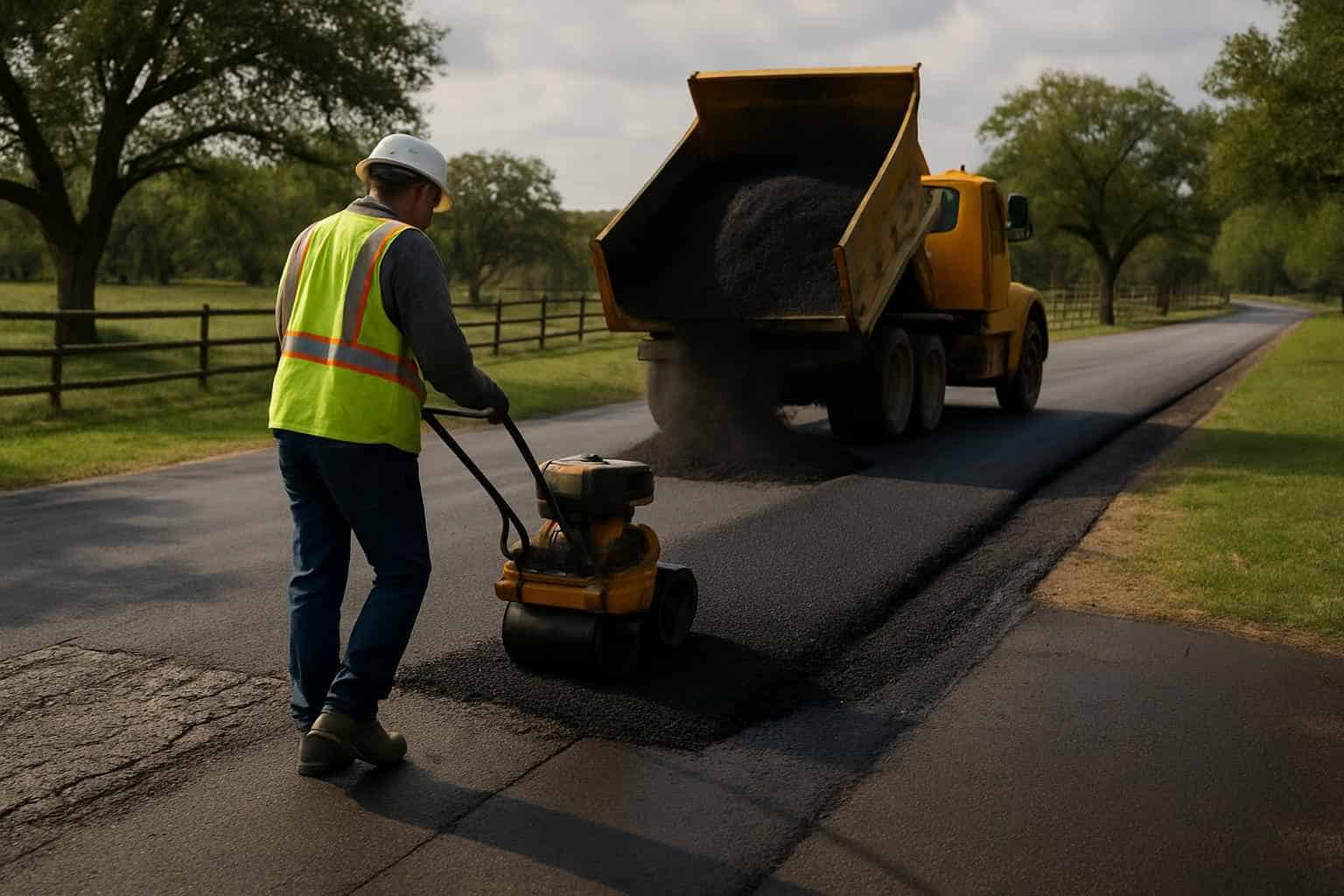 Paving Repairs and Overlays in Luckenbach Texas