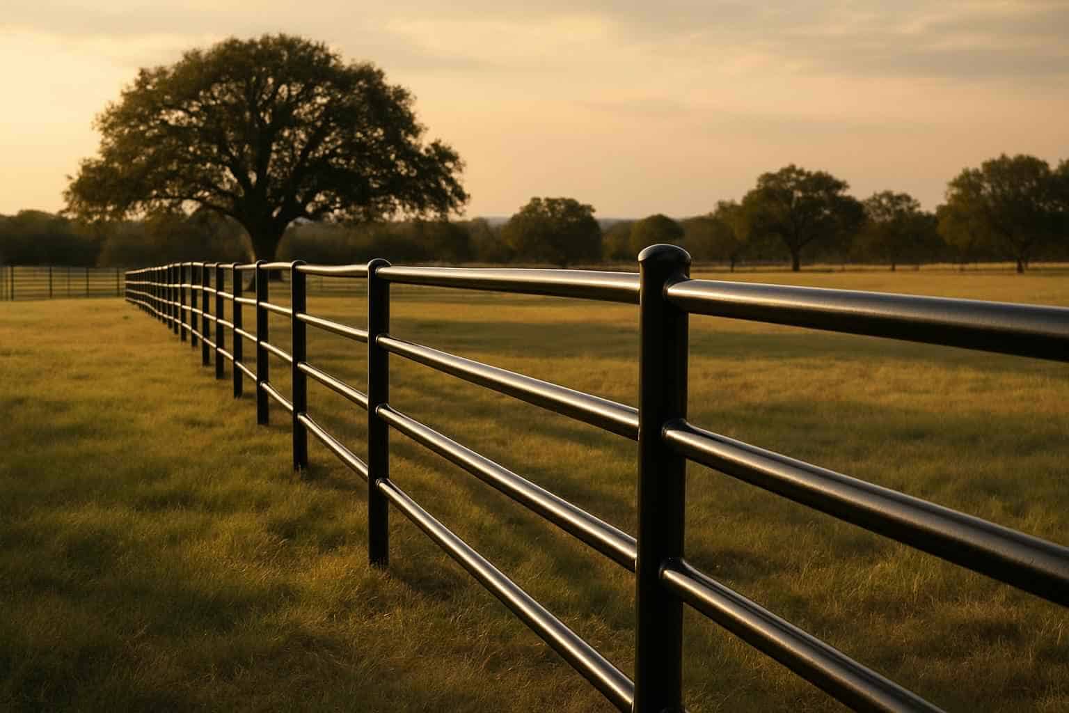 Pipe and Rail Fencing in Hye Texas