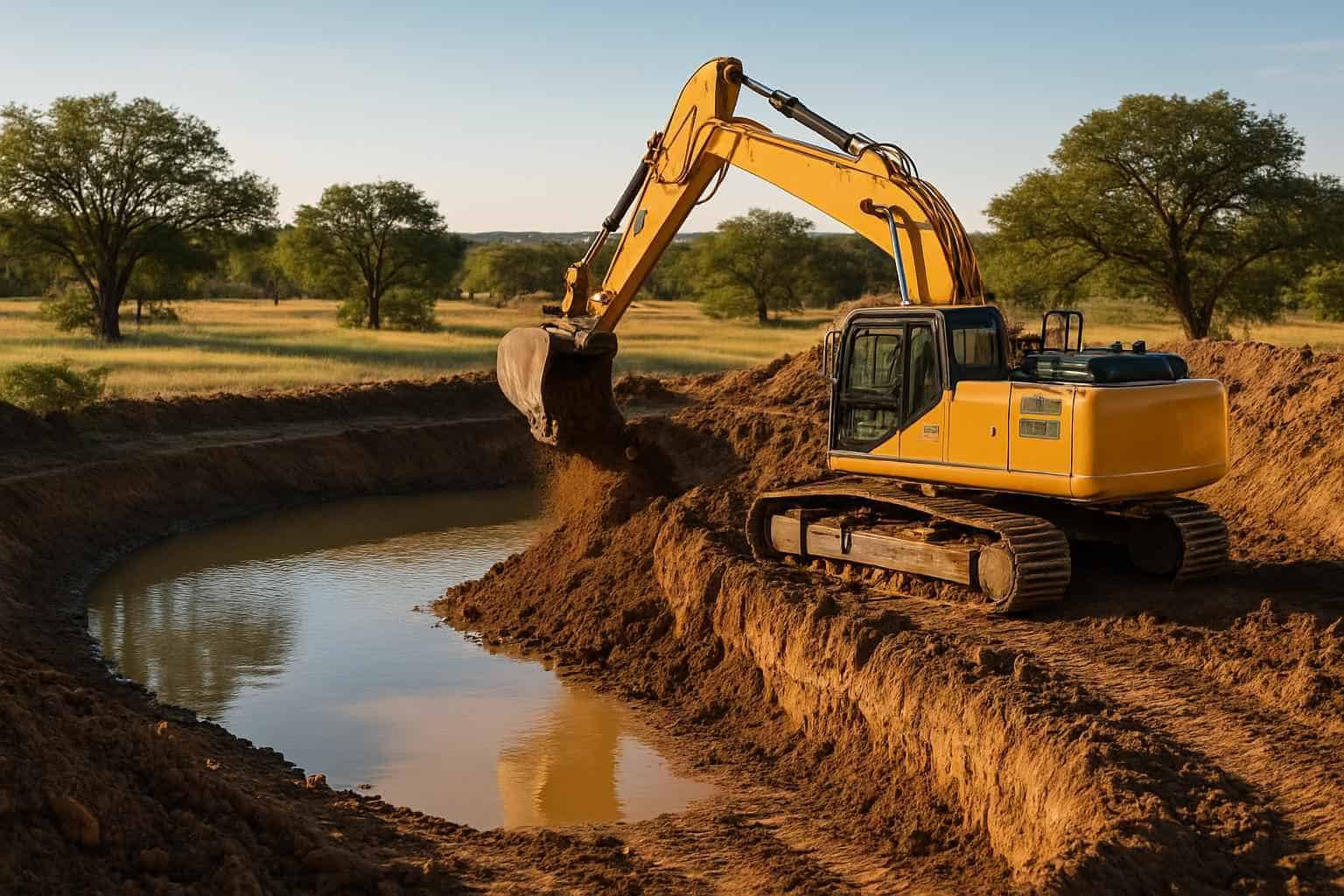 Pond Excavation in Hye Texas