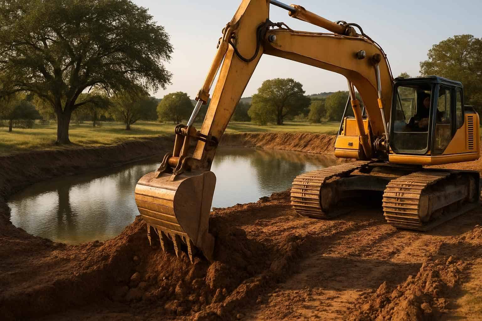 Pond Excavation in Willow City Texas