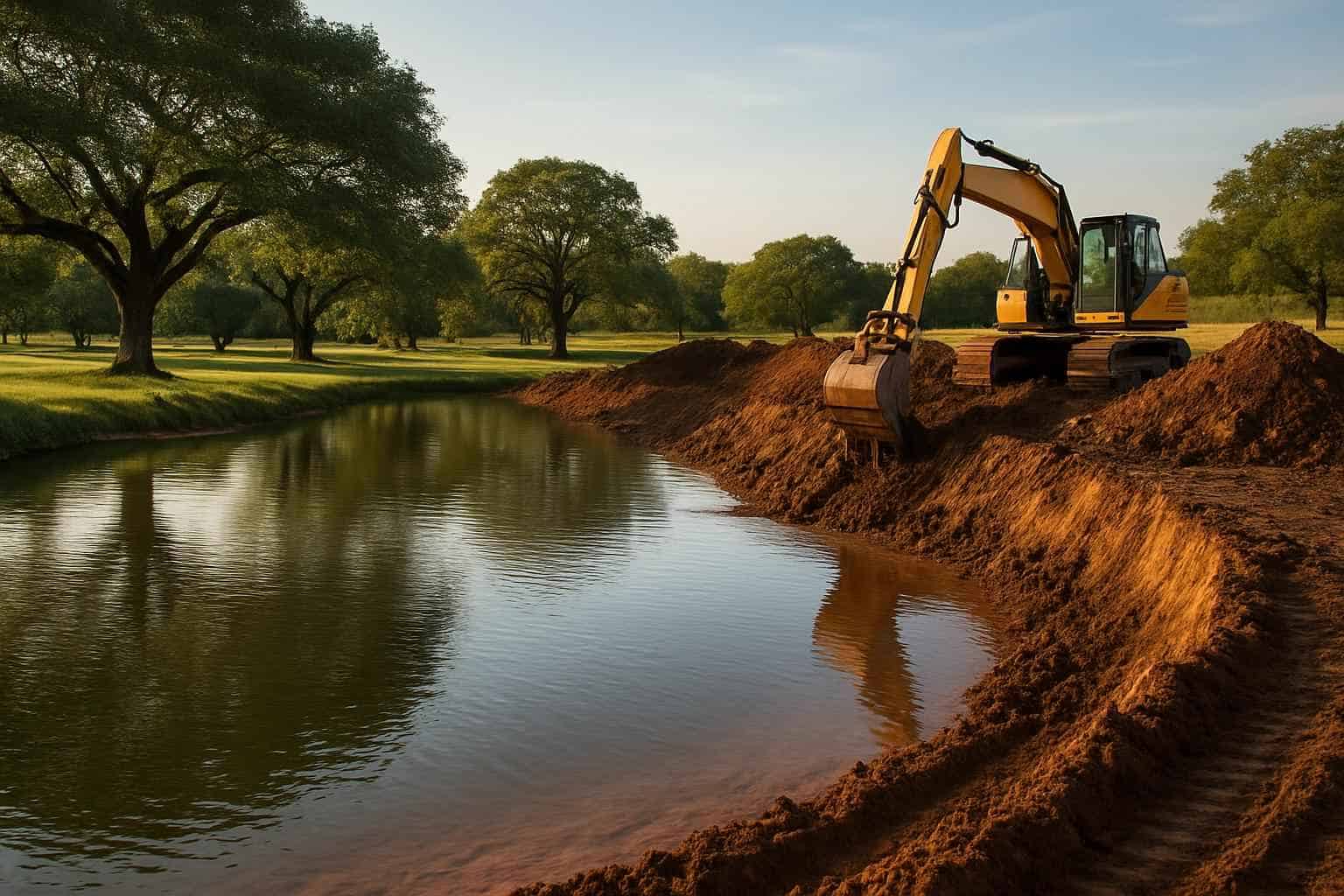 Pond Expansion in Hye Texas