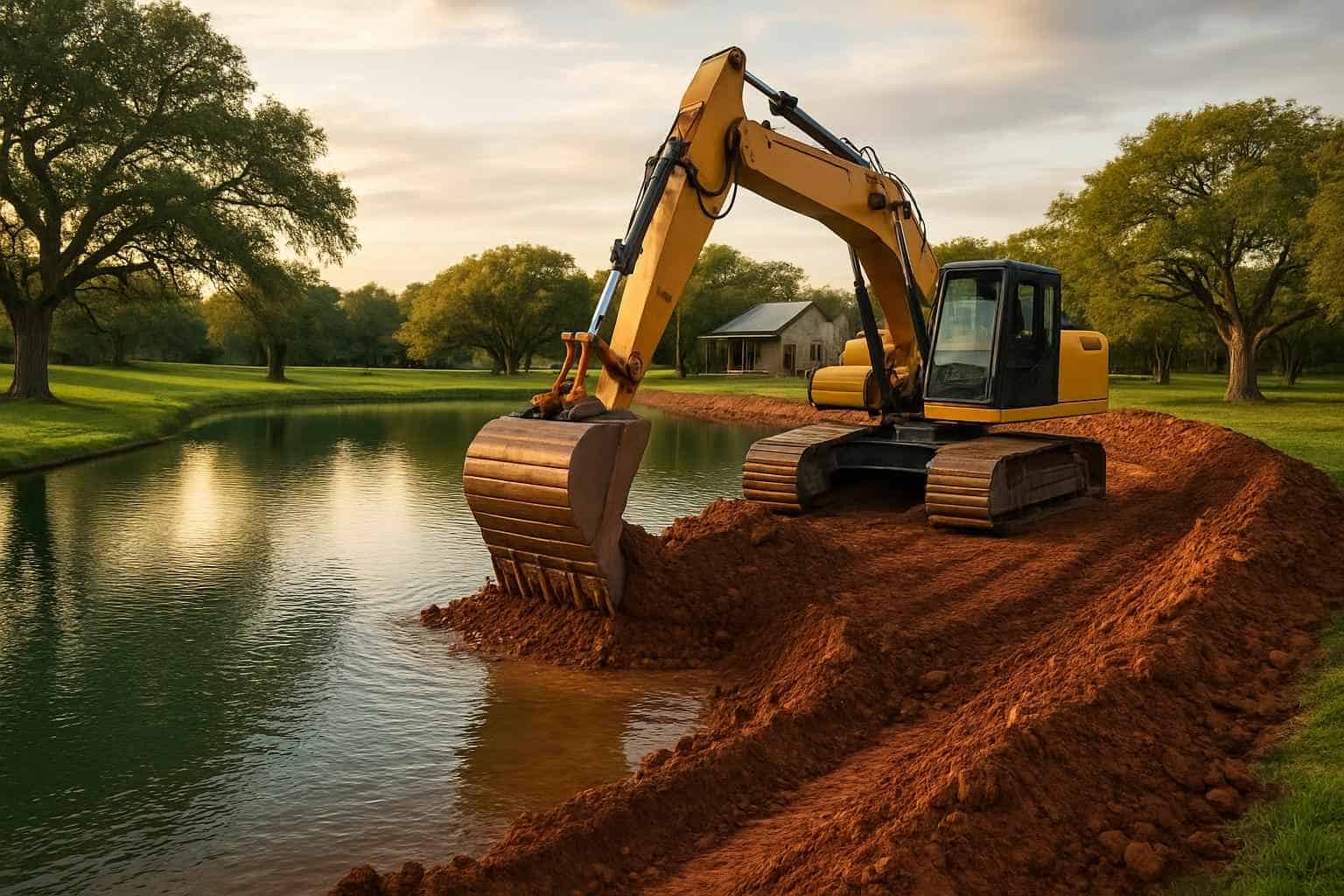 Pond Expansion in Luckenbach Texas