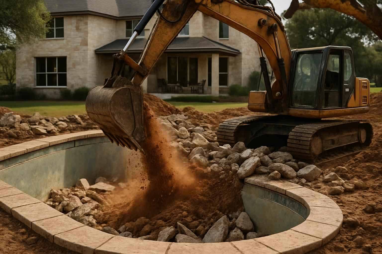 Pool Demolition and Fill in Hye Texas