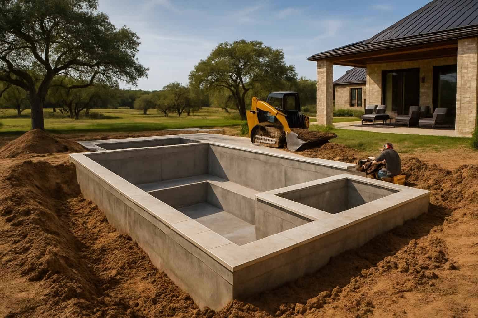Pool Overdig and Backfill in Luckenbach Texas
