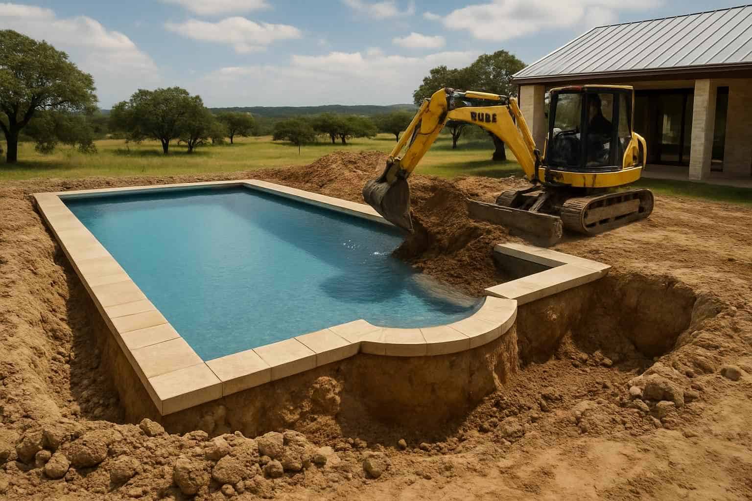 Pool Overdig and Backfill in Willow City Texas