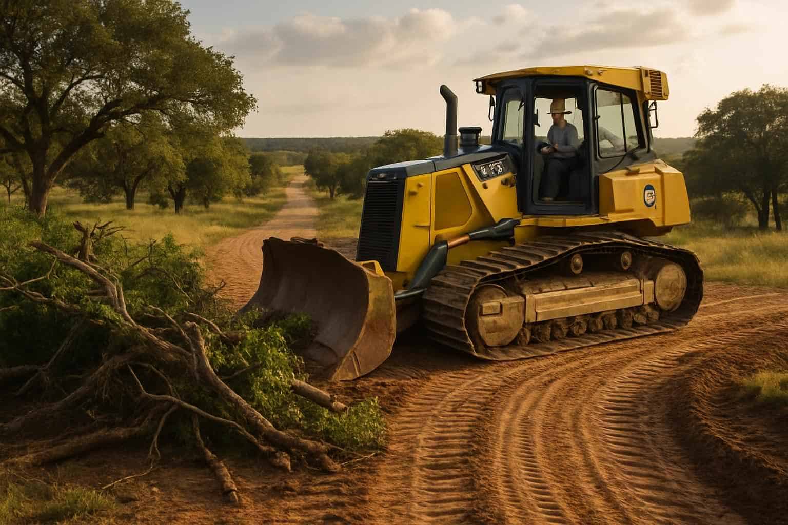 Ranch Road Clearing in Hye Texas