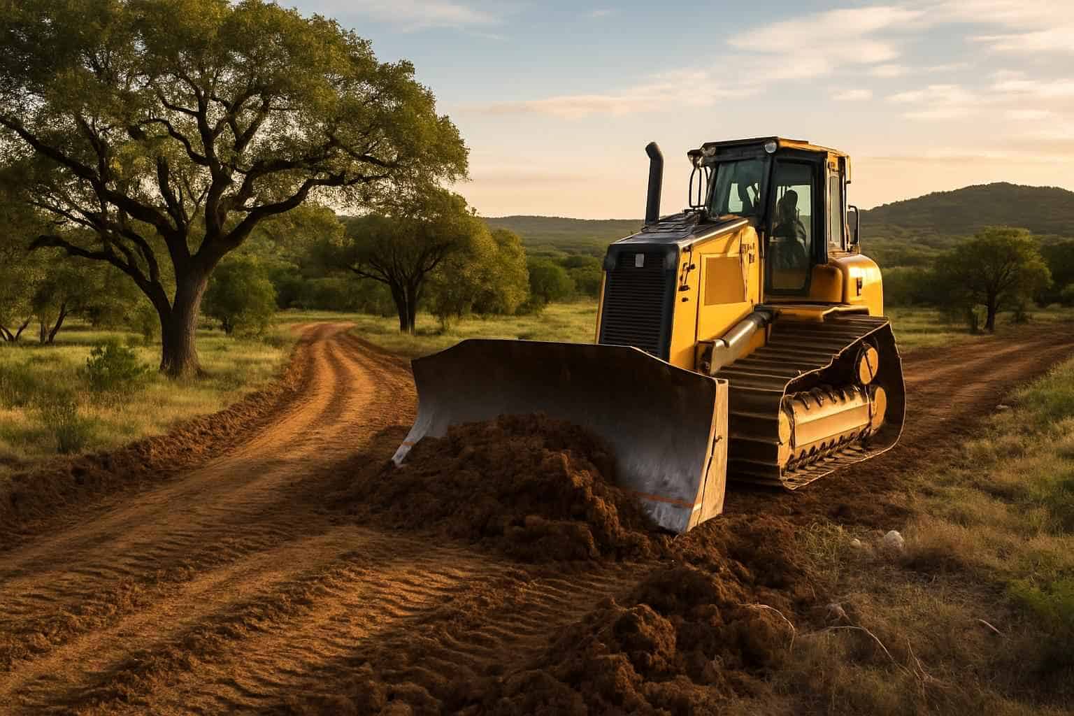 Ranch Road Clearing in Stonewall Texas