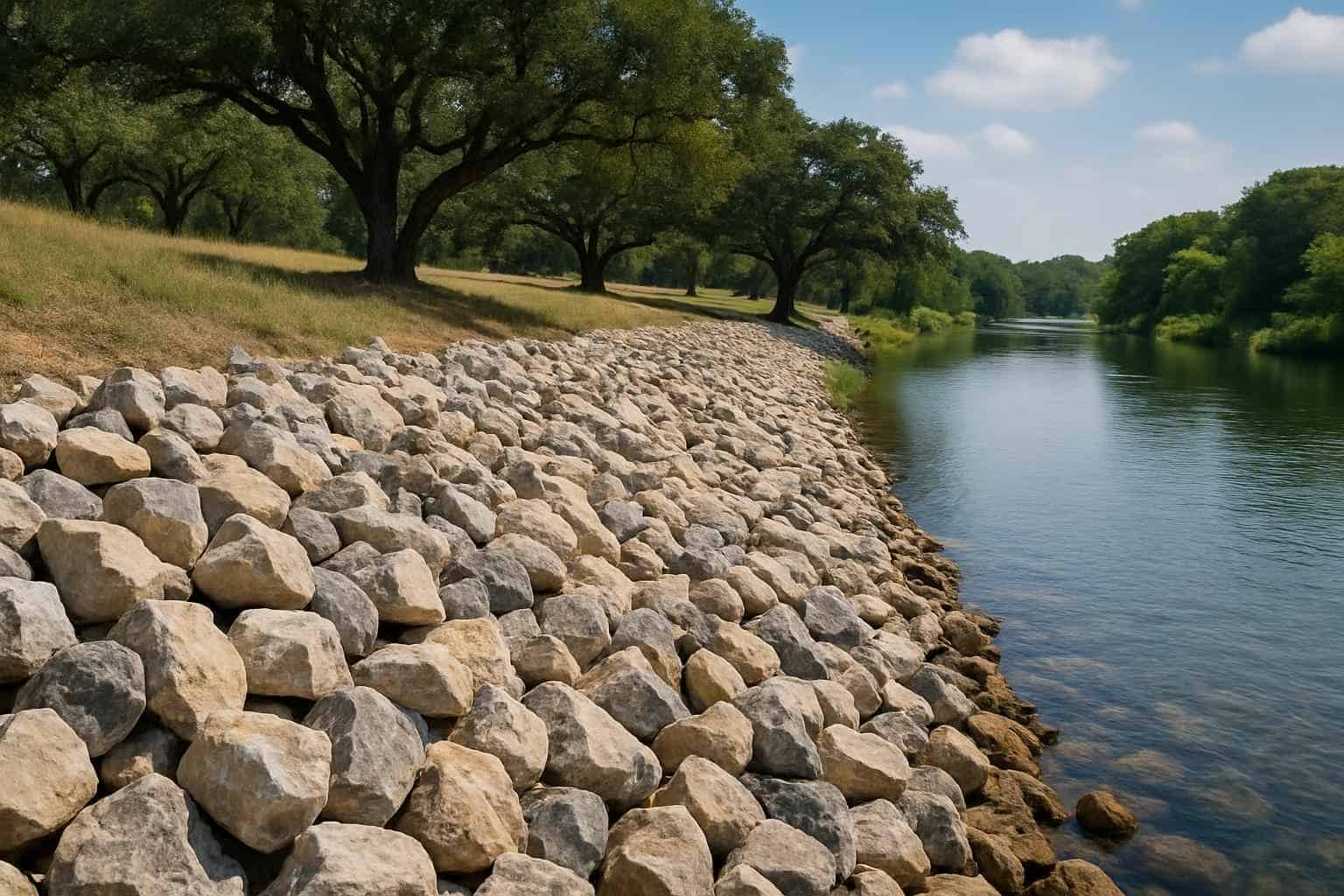 Riprap Rock in Stonewall Texas