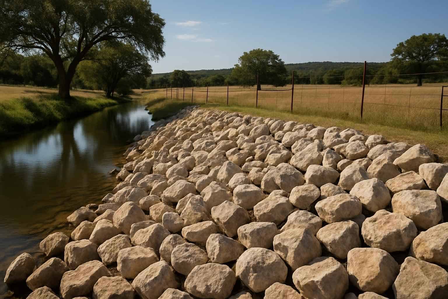 Riprap Rock in Willow City Texas