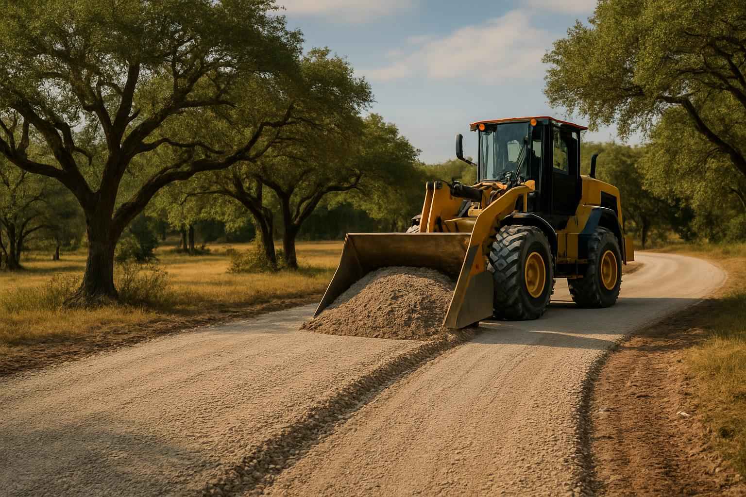 Road Base Build in Luckenbach Texas