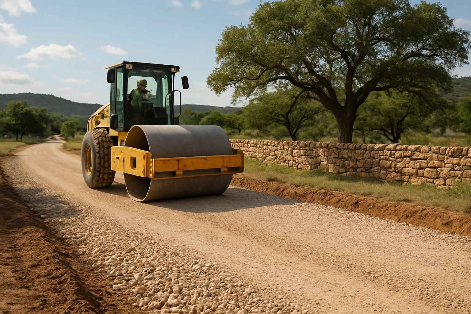 Road Base Build in Willow City Texas
