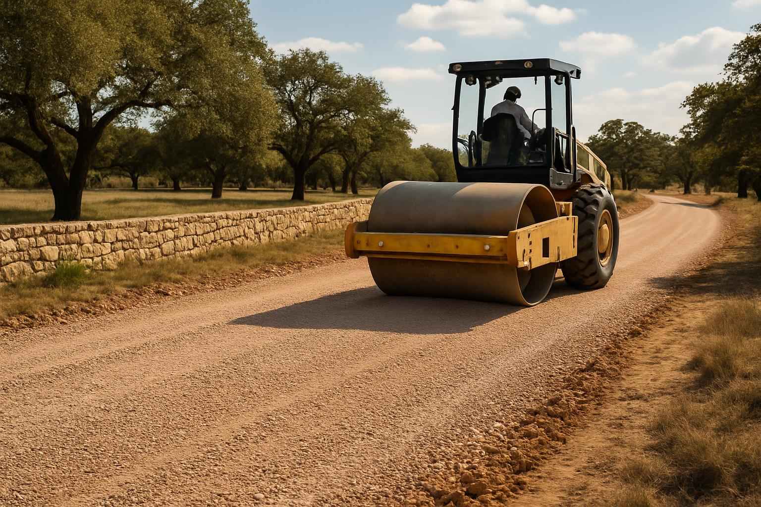 Road Base Installation in Stonewall Texas