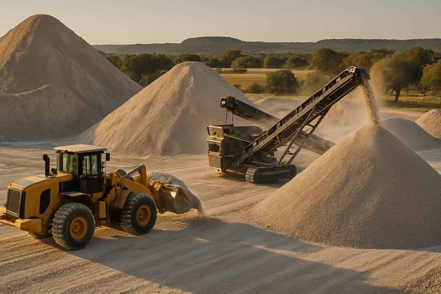 Road Base Production in Stonewall Texas
