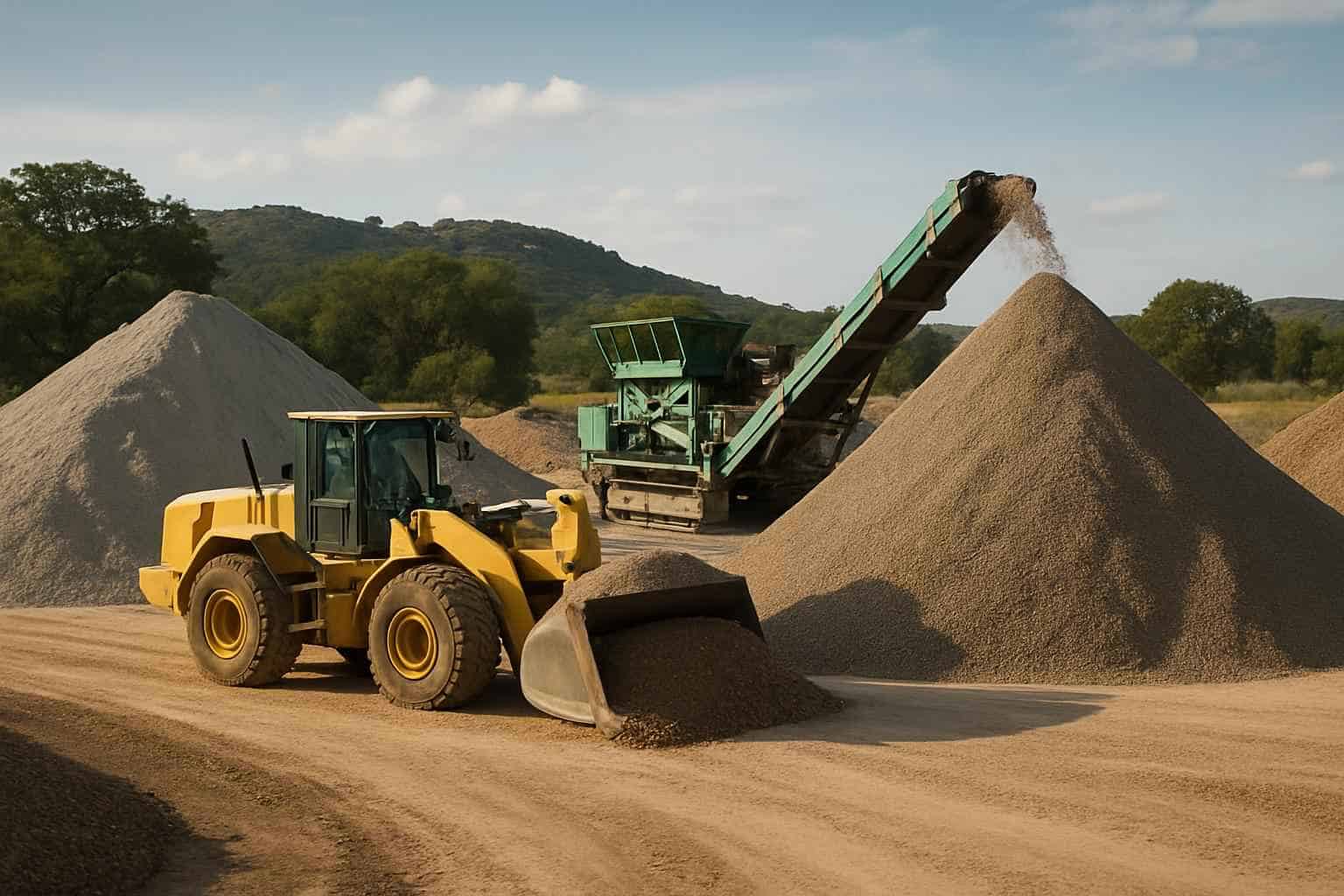 Road Base Production in Willow City Texas