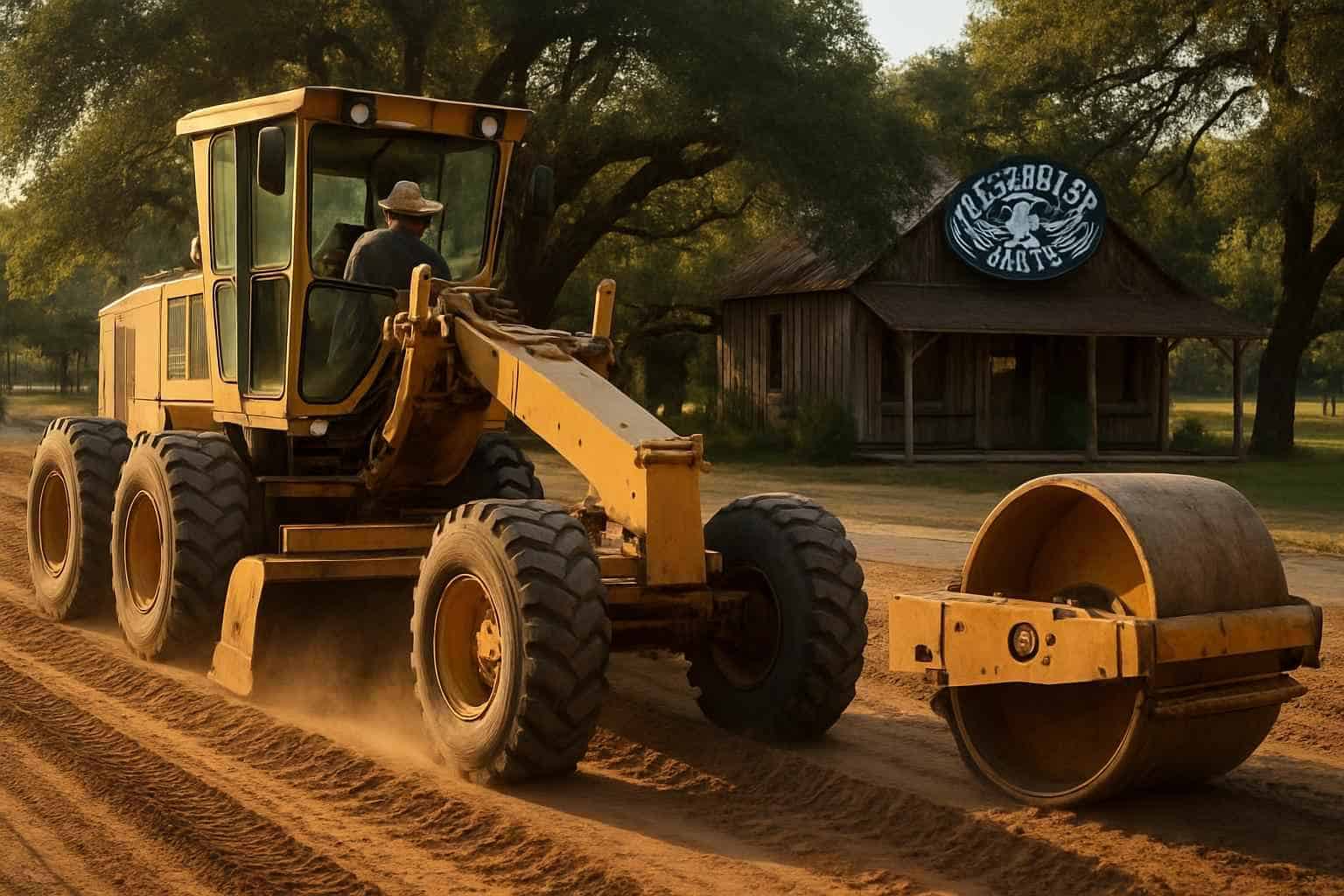 Road Grading and Compaction in Luckenbach Texas