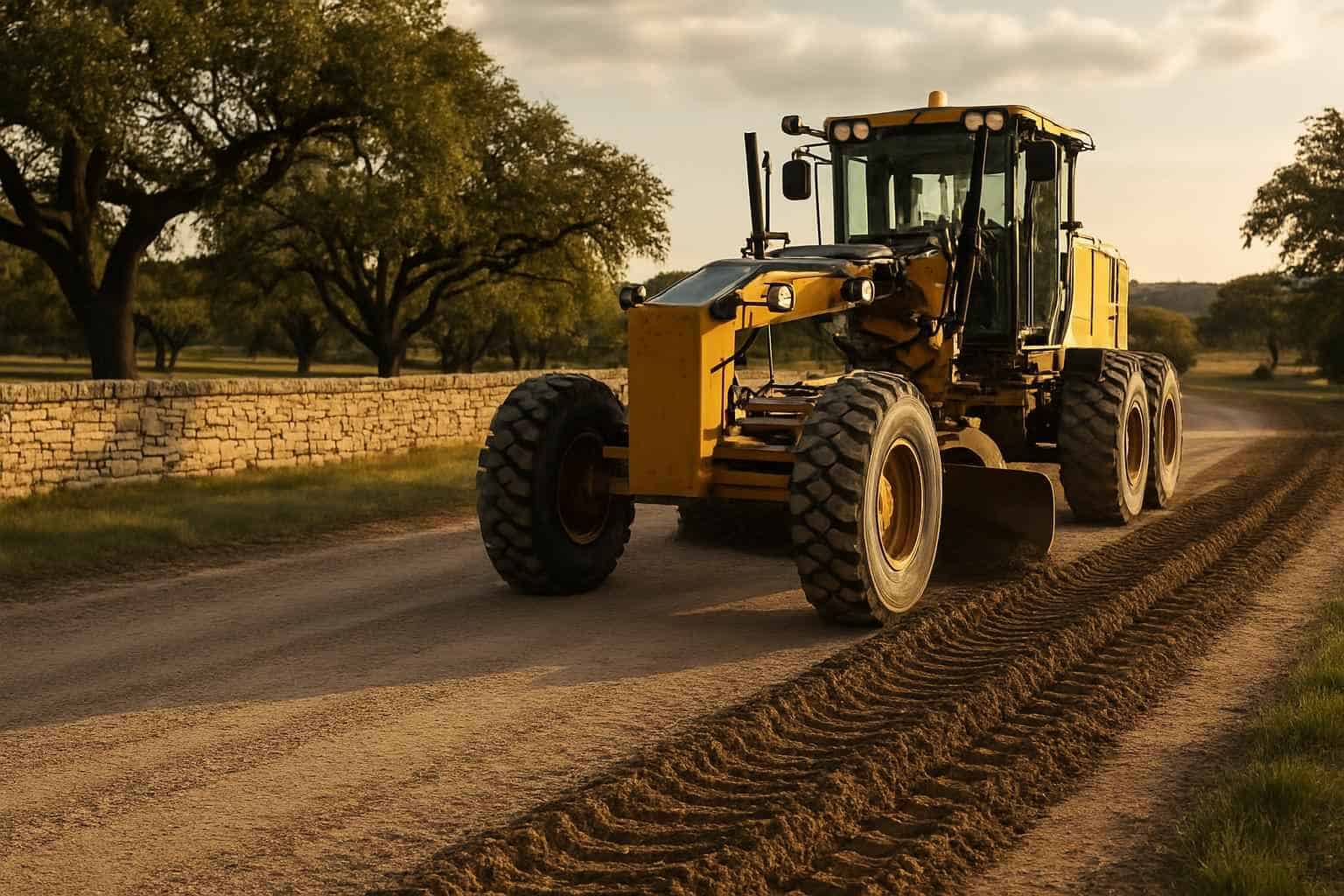 Road Grading in Stonewall Texas