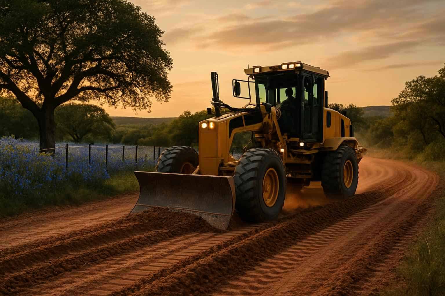 Road Grading in Willow City Texas