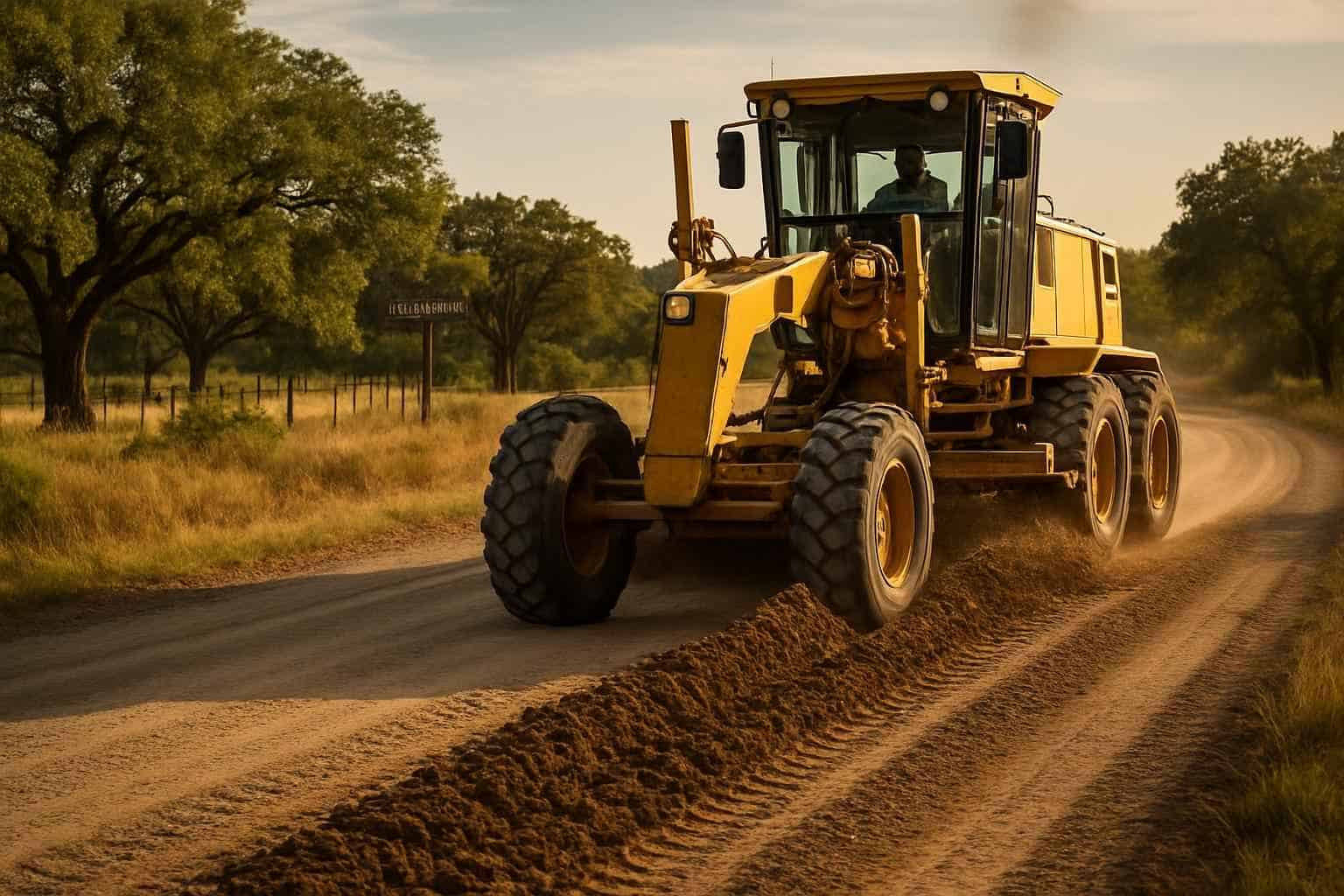 Road Maintenance Grading in Luckenbach Texas
