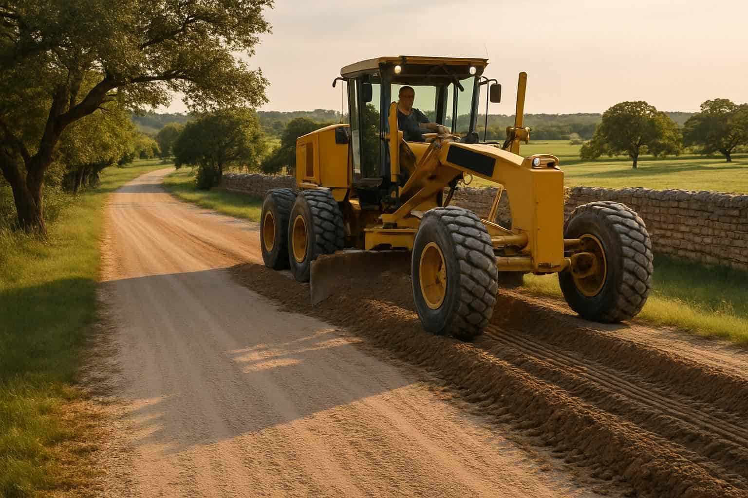 Road Maintenance Grading in Stonewall Texas