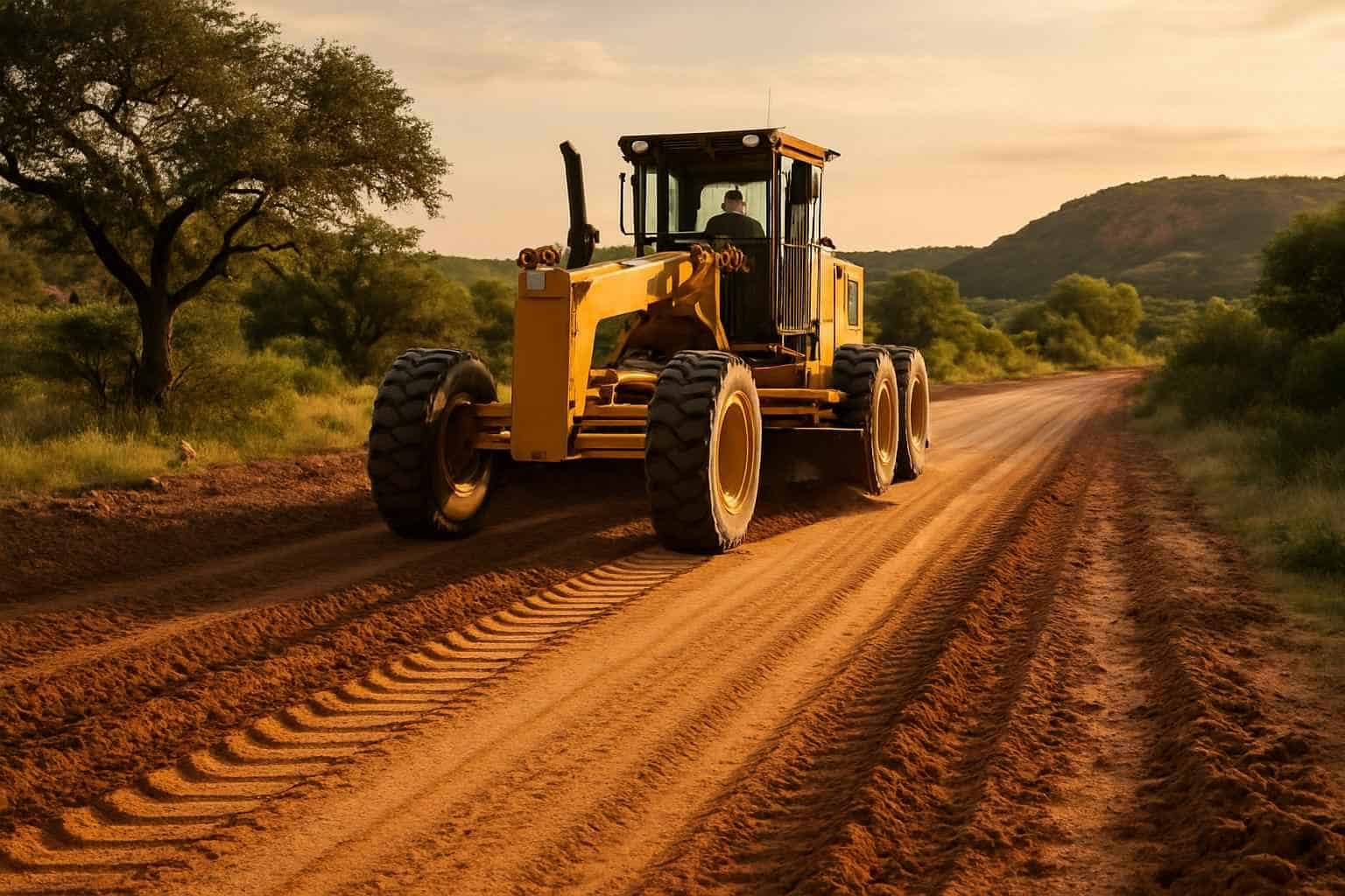 Road Maintenance Grading in Willow City Texas