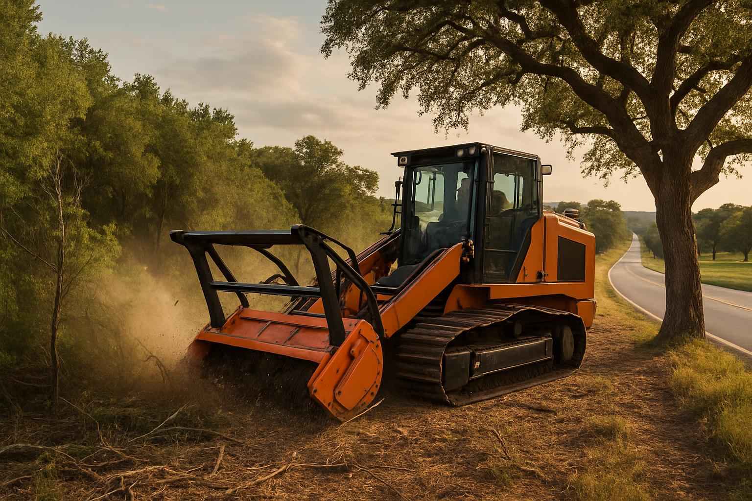 Roadside ROW Clearing in Luckenbach Texas