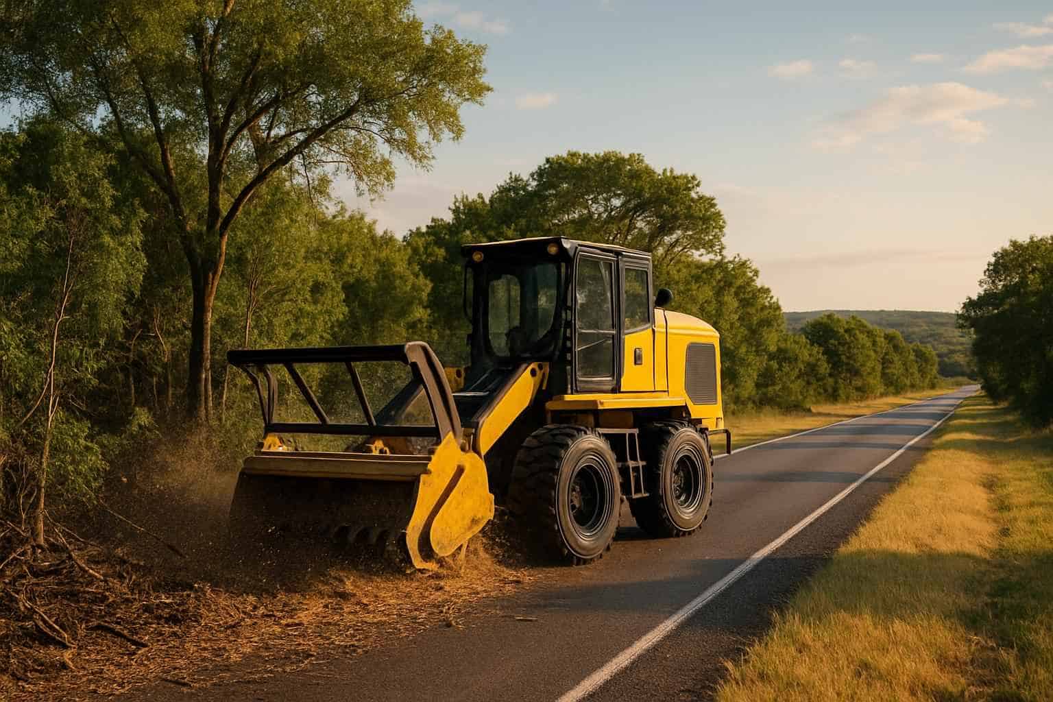 Roadside ROW Clearing in Stonewall Texas
