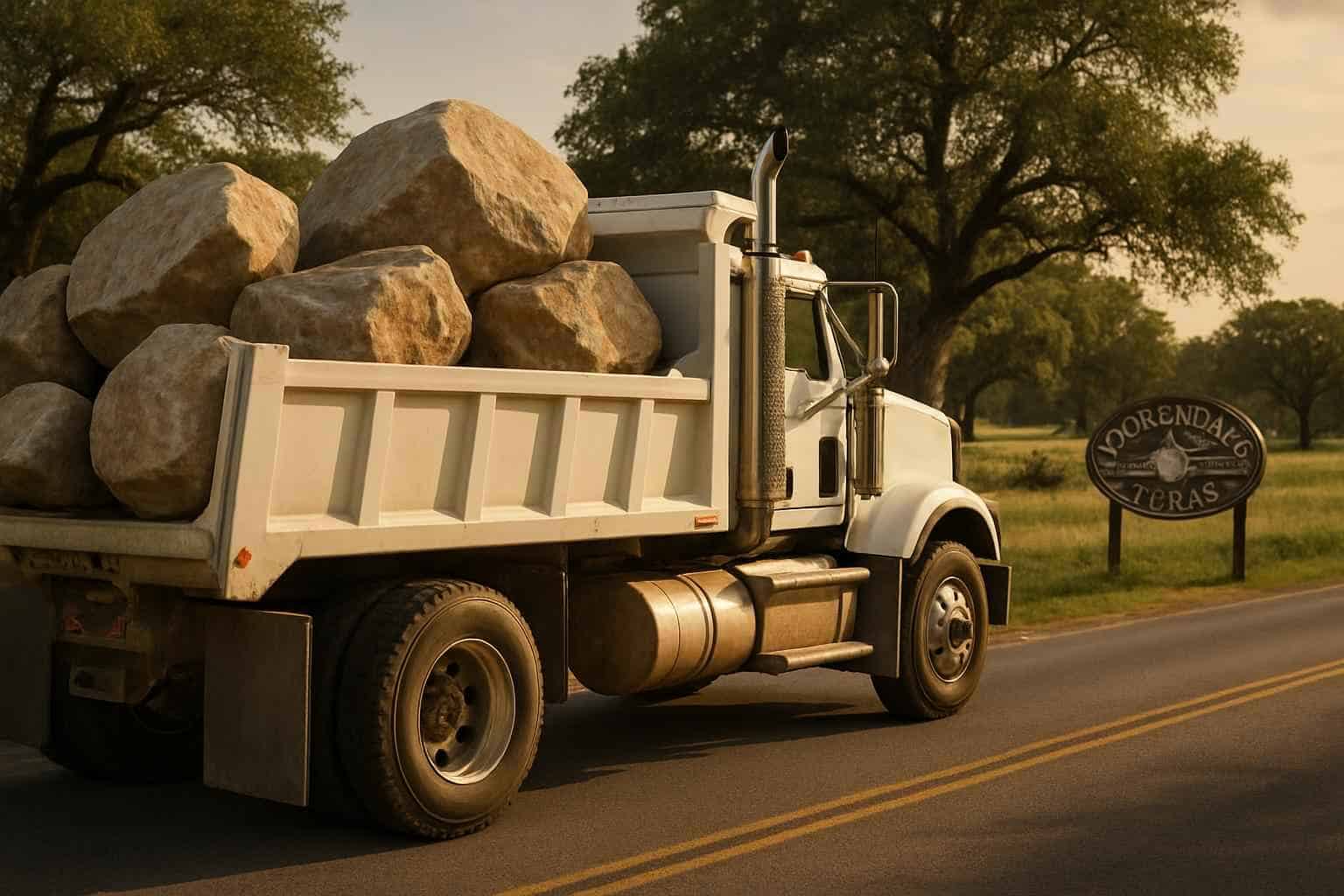 Rock and Boulder Hauling in Luckenbach Texas