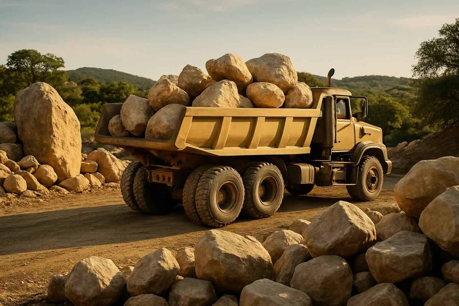 Rock and Boulder Hauling in Stonewall Texas