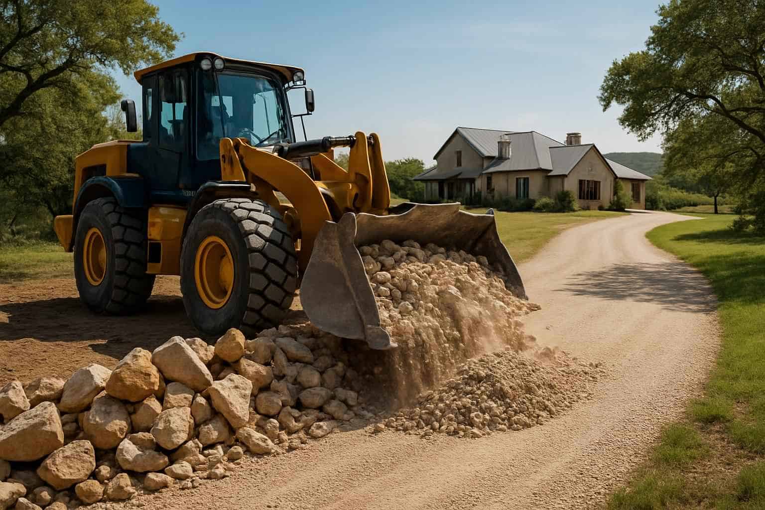 Rock Crushing for Driveways in Stonewall Texas