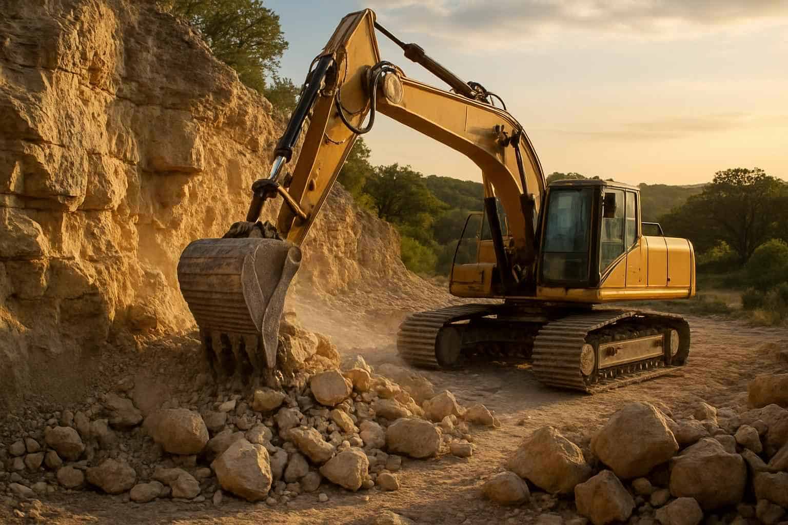 Rock Excavation in Hye Texas