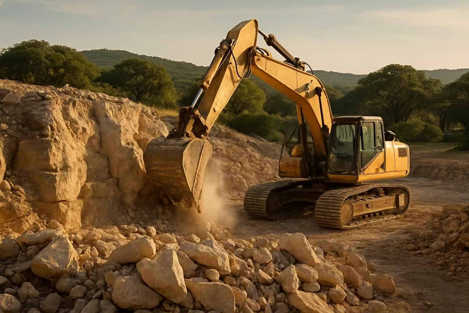 Rock Excavation in Luckenbach Texas