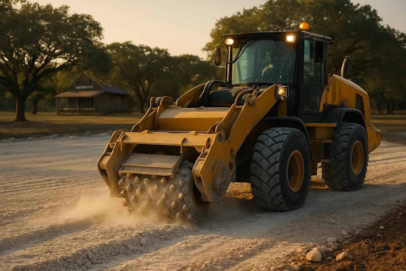 Rock Milling for Pads in Luckenbach Texas