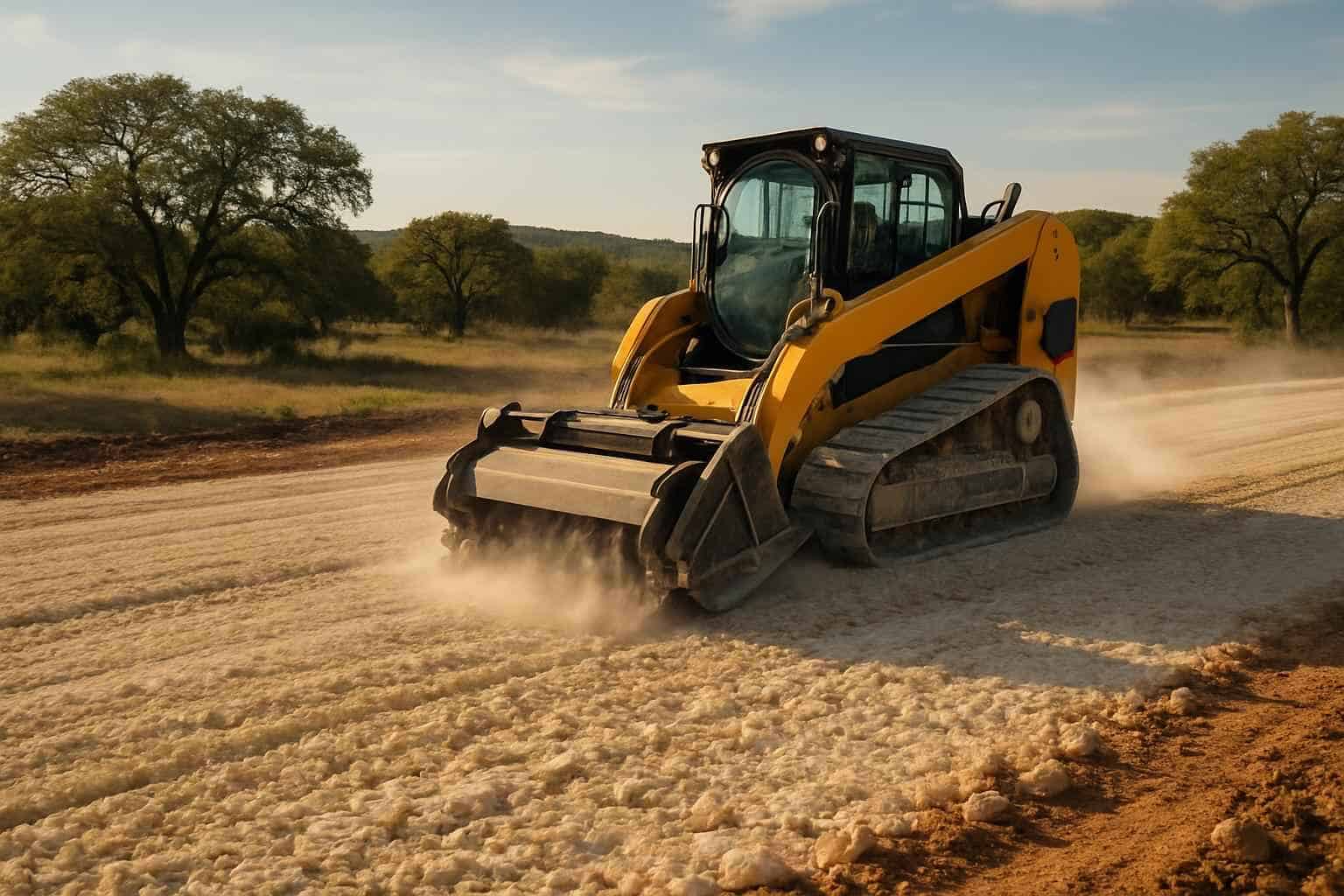 Rock Milling for Pads in Willow City Texas