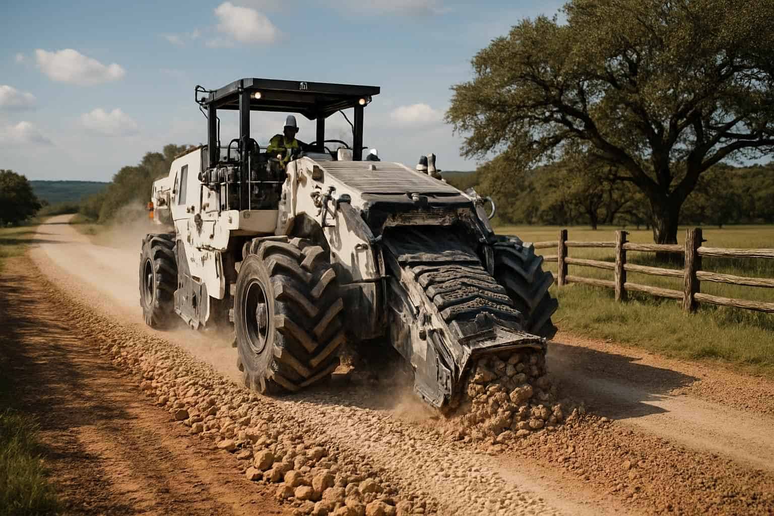Rock Milling for Roads in Stonewall Texas